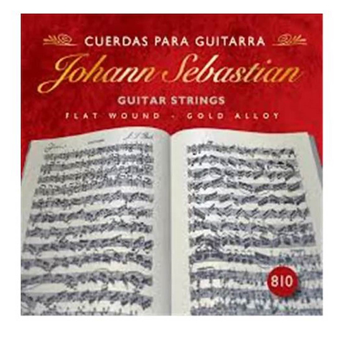 JOHANN SEBASTIAN 810 Rojo 7 cdas Encordado Clasica