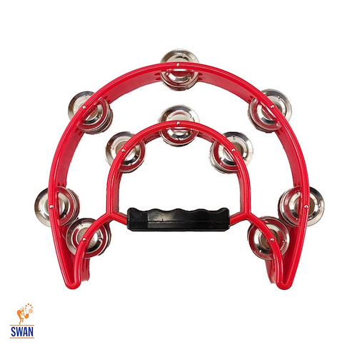 KNIGHT JB917RD 1/2 Luna 20 Sonajas Roja Pandereta
