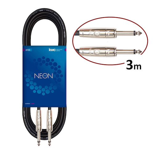 Cable Instrumento KWC Neon Standard 100 Pl/Pl 3mts