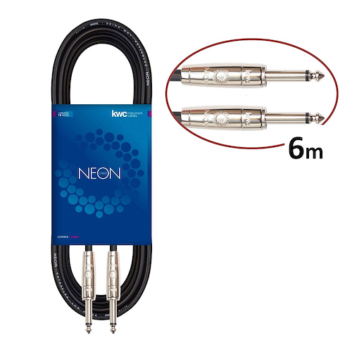 Cable Instrumento KWC Neon Standard 103 Pl/Pl 6mts