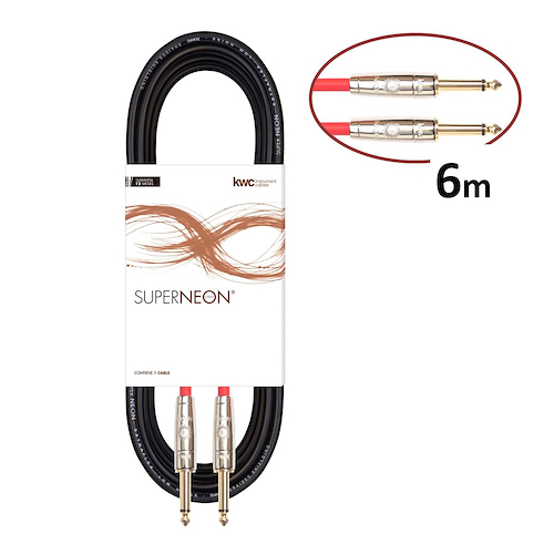 Cable Instrumento KWC Super Neon Standard 195 Pl/Pl 6mts
