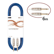 Cable Instrumento KWC Super Neon Standard Cristal 191 Pl/Pl 6mts