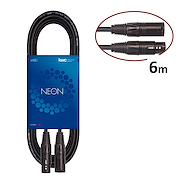 Cable Microfono <br/>KWC Neon Standard 120 Cn/Cn 6mts