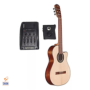 Guitarra Electroacustica Nylon LA ALPUJARRA 84KECM Mate c/Artec AGE-7