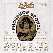 Encordado Acustica <br/>LA BELLA 7GPCL 011-052 Phospor Bronze