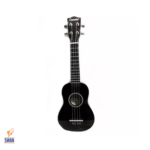 LEONARD UK15SBK Soprano Negro Sparkle c/Funda Ukelele