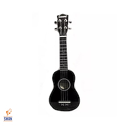 Ukelele LEONARD UK15SBK Soprano Negro Sparkle c/Funda