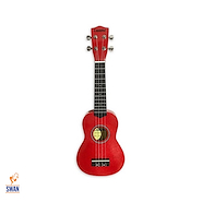 Ukelele LEONARD UK15SRD Soprano Rojo Sparkle c/Funda