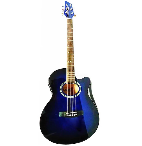 LEONARD LA262BLEQ Azul Guitarra Electroacustica Acero