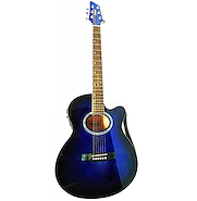 LEONARD LA262BLEQ Azul Guitarra Electroacustica Acero