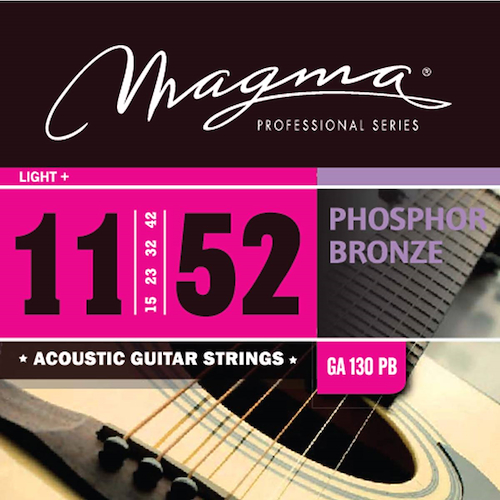 Encordado Acustica <br/>MAGMA GA130PB 011 Phospore Bronze