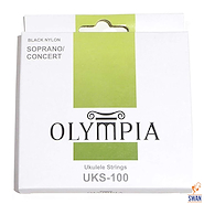 Encordado Ukelele <br/>OLYMPIA UKS100 Black Nylon