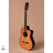 Guitarra Electroacustica Nylon <br/>ROMANTICA D-PRO Natural c/Cherub