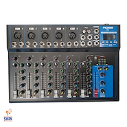 Mixer <br/>ROSS PA F-7 8 Canales 2 XLR/TRS + 2 TRS Bluetooth Reproduc