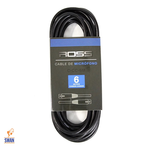 Cable Microfono ROSS PA C-CC-6M Cn/Cn 6mts