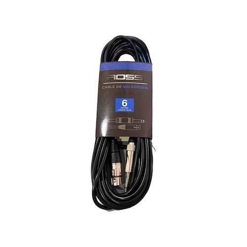ROSS PA C-CP-6M Cn/Pl 6mts Cable Microfono
