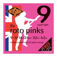 ROTOSOUND ENGLAND R9 Niquel Super Light 9 11 16 24 32 42 Encordado Electrica