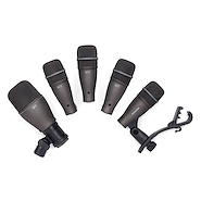 SAMSON DK705 Set 5 Microfono 4 Q72 Tom+1 Q71 Bombo+Sopor Microfono Bateria