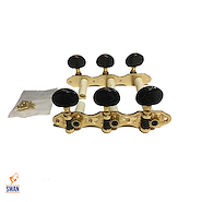 SHIMURA 405GK-A2B Dorado 35mm Perilla Negra Clavijero Clasica