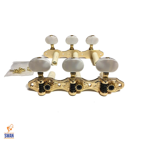 SHIMURA 405GK-A2W Dorado 35mm Perilla Nacar Clavijero Clasica