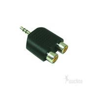 Ficha Plug SIN MARCA 3.5 St a 2 Jack RCA