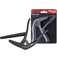 STAGG SCPX-FL BK Trigger Flat Clasica Negro Capodastro