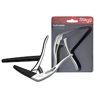 Capodastro STAGG SCPX-FL CR Trigger Flat Clasica Cromado