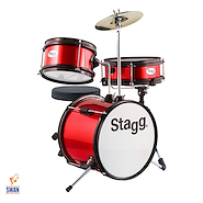 Bateria Infantil <br/>STAGG FABJ312RD Rojo 12" 3 Cpos c/Banqueta