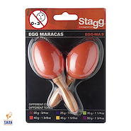Maracas <br/>STAGG EEG-MAS OR Mango Corto Naranja (Par)