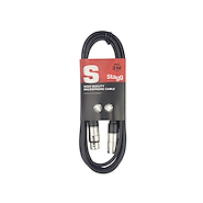 Cable Microfono <br/>STAGG SMC3  Cn/Cn 3mts