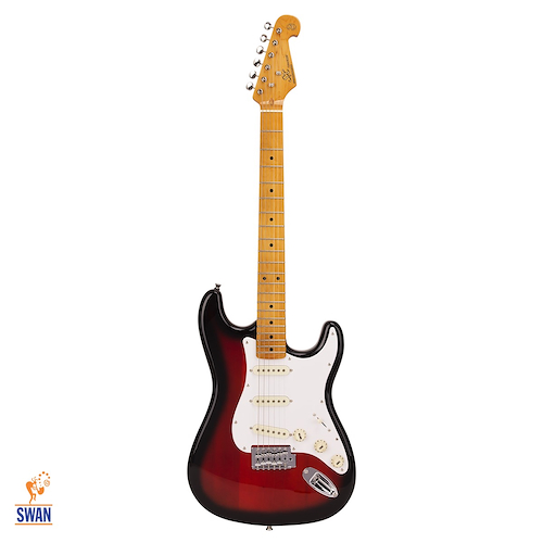 SX SST57+ 2TS Vintage Strato 2 Tonos Sunburst c/Funda Guitarra Electrica