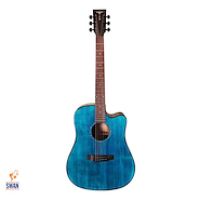 Guitarra Electroacustica Acero TYMA GUITARS D-3C CB Blue c/Fishman Funda, Correa, Paño y Pickg