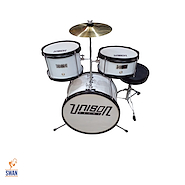 UNISON MXC605 Blanca 3 Cpos
 c/Banq Bombo 14 Tom 10 Redo Bateria Infantil