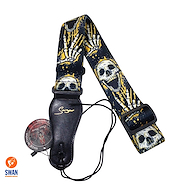 VINES MUSIC PE-A16 N6 Calavera Polyester Estampada Correa Electrica