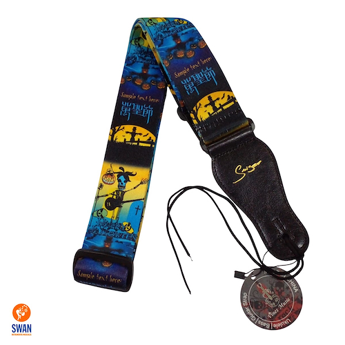 VINES MUSIC PE-A16 N8 HappyHalloween Polyester Estampada Correa Electrica