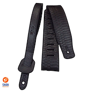 VINES MUSIC PE-A90 Cuerina Labrada Escama Negro Correa Electrica