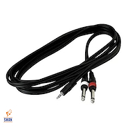 Cable WARWICK RCL20913D4 Plug 3,5 Stereo a 2 Plug 6,3 Mono 1,8mt