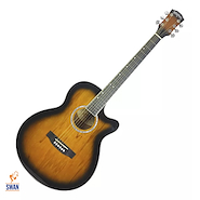 Guitarra Electroacustica Acero <br/>WASHBURN WA45CE TSB Tobacco Sunburst