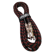 Cable Instrumento <br/>WHIRLWIND INSTB20-BLK/RED Connect 20" Black & Red Cloth co