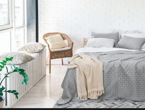 ALCOYANA NEW MOSCU BASIC CA1736/4 COVERTOR KING  + funda almohada