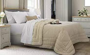 ALCOYANA NORWAY EDREDON QUEEN (220X240) MICROFIBRA CORDERITO Liso
