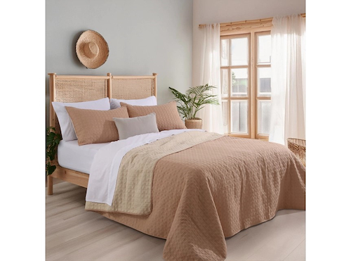 ALCOYANA NEW MOSCU BASIC CA1736/1 COVERTOR TWIN  + funda almohada