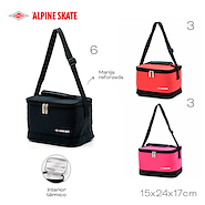 ALPINE SKATE 51458 LUNCHERA FUXIA-NEGRA-ROJO