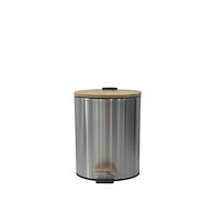 ARIFERNIC EK1205 CESTO DE BASURA Acero/Bamboo Mate 5lts.