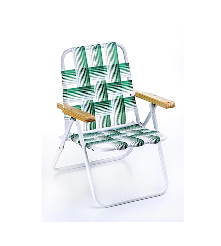 AVELINO 37/1015 SILLON ALUMINIO PLEGABLE con Cintas Posabrazo Madera Niños