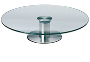 BARAK 4938527 PLATO VIDRIO GIRATORIO CON BASE