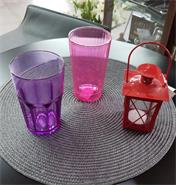 BARAK palstico VASO PLASTICO fucsia(rojo)