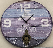 BARAK 4361022 RELOJ PARED MADERA c/pendulo 58 CM