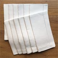 BELLEVILLE 00567 SERVILLETAS PACK X4 LIENZO BLANCA