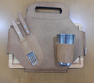 BELLO EXPORT D00201/208 TABLA SET +ACC. ecocuero rectangular